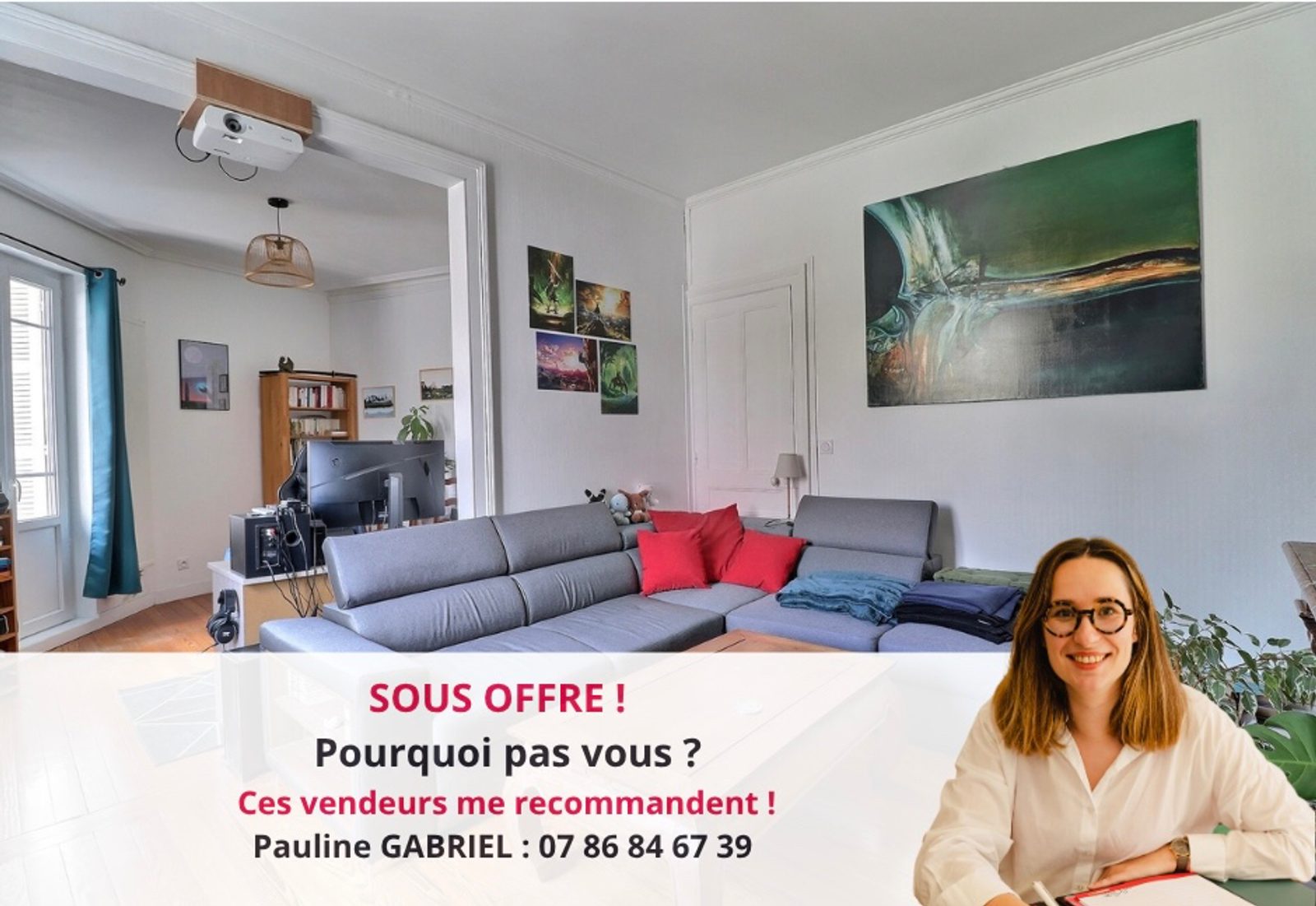 Appartement T3 Danton, prox Coty, centre ville