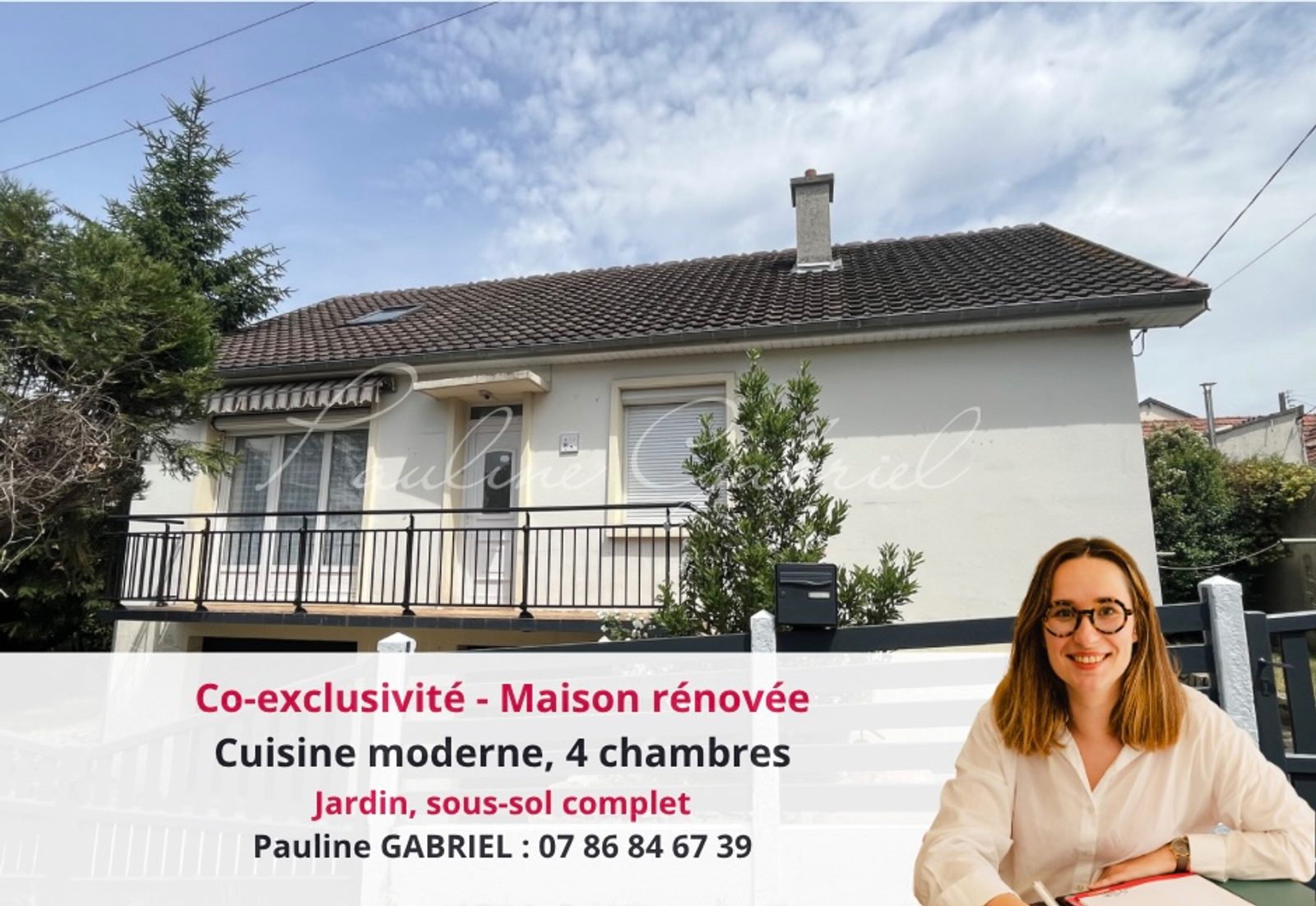Maison rénovée à Sainte-Cécile, 4 chambres, sous-sol complet, jardin